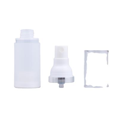 China Fashion 15ml 30ml 50ml Cosmetic Cosmetic Bottle Sub With Sliver Line Airless Bottle for sale