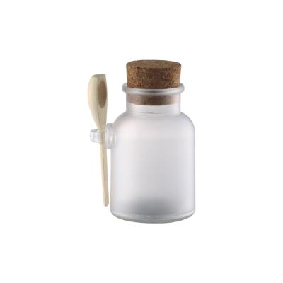 China Non spill 100g, 200g, bath salt bottle with spoon, wood for sale