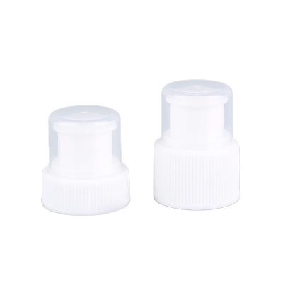 China Non Flip Plastic Cap 28/400 Push Pull Plastic Cap With Cap for sale