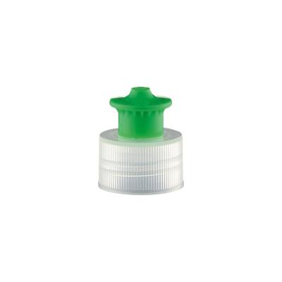 China Non Spill High Quality Hot Selling Color PP Plastic Pull Push Cap for sale