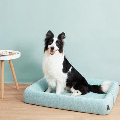 China Small Animals Pet Mat Dog Cage Crate Kennel Mat Memory Foam Cooling Mats Pet Bed Cushion for sale