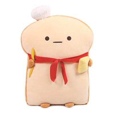 China Wholesale Soft and Cute Funny Sliced ​​Bread Pillow Toast Baguette Stuffed Plush Toys for sale