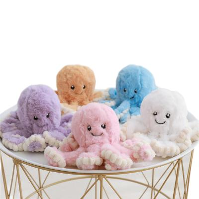 China High Quality Soft Toy 2022 New Fashion Emotion Animal Double Sided To Custom Design Reversible Octopus Plush Toy for sale