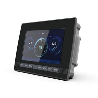 China 8 Vehicle Display Computer Based i.MX 6 Function Keys Programmable Mobile Virtual Machinery Display Vehicle Instrument For Industrial Vehicles HMI Terminal for sale