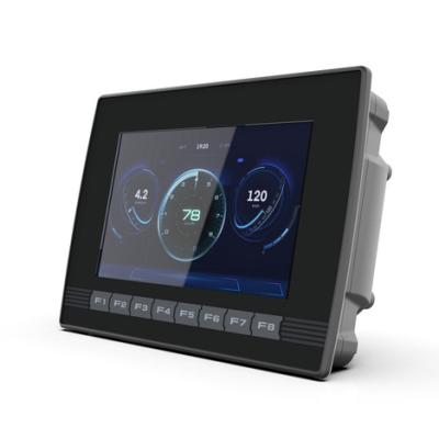 China 8 programmable vehicle terminal mobile virtual instrument display function keys multi-function machinery HMI vehicle computer CAN bus intelligent display for sale