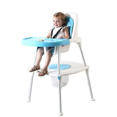 China Modern Amazon Hot 2 In 1 High Chair And Safety Baby Play Table Furniture For Kids for sale