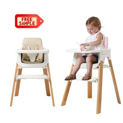 China 2022 New Modern Yobo Design 3-in-1 Baby Umpire Chair For Dining Kids Table Chair With Adjustable Legs Tray for sale