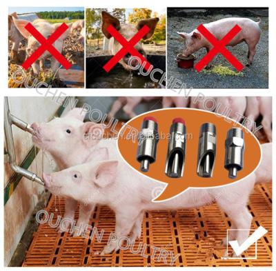 China Farms Best Quality Stainless Steel Cheap Pig Drinking Nipple For Poultry Farming Equipment Drinker for sale