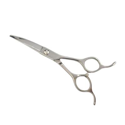 China Right Handed Scissors Curved Blade Hair Cutting Scissors for sale