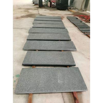 China Modern High Quality G684 Sheet Rough Granite Sliding Stone Body 600x600 Black Exterior Full Body Tile For Graves for sale