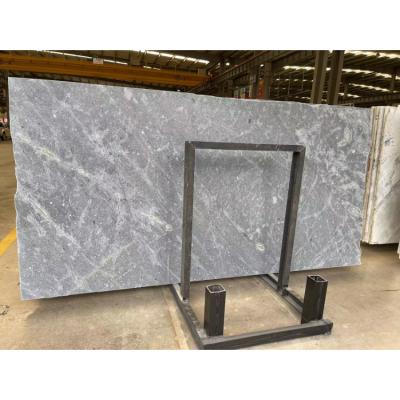 China Modern Thick Light Gray Slab Silver Flame Jet Mist 2cm Tile Granite for sale