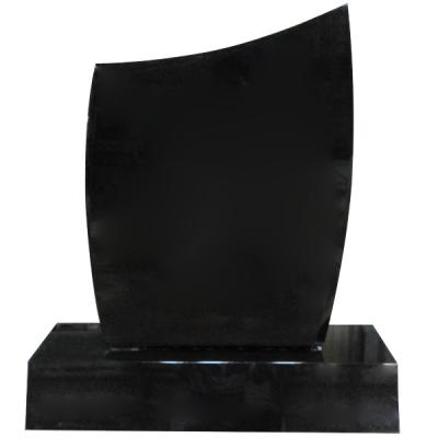 China Shanxi Black Granite Monument Cemetery Design Traditional Wholesale Headstone For Headstone for sale