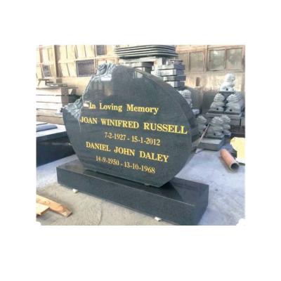 China Modern Wholesale Animal Headstone Russia Price Granite Headstone Laser Etching for sale