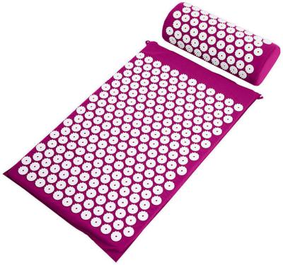 China Body Acupressure Eco Mat With Back Muscle Relief Stress Massager Pillow Sling Bag Neck Relaxation Kit for sale