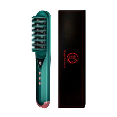 China Straight Bun Ion Hair Straightening Comb Negative Personal Care Nondisposable Home Dropshipping for sale