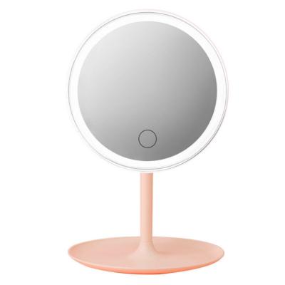 China Reachageable Adjustable Daylight HD Mirror Night Lamp Dimmable Countertop Lighted Cosmetic Makeup Mirror Light for sale