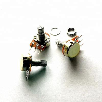 China Stereo Volume Control Potentiometer B50K B503 50K Handle Length 15mm B50K B503 50K for sale