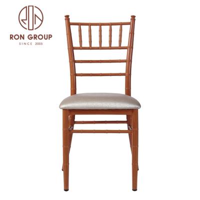 China Contemporary Wholesale Wear Resistant Aluminum Frame Stackable Event Chairs Wedding for sale