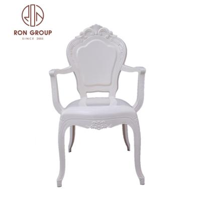 China Contemporary Resin White Chairs In Hotel Wedding Napoleon Chair for sale