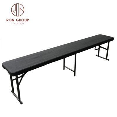 China Modern Plastic Folding Table Rectangle Used For Outdoor Wedding Folding Banquet Tables 6ft Table for sale