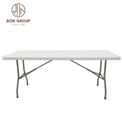 China Foshan Modern Cheap HDPE 6' Plastic Folding Table Picnic Tables for sale