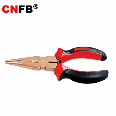 China High Quality Hot Selling Hardware DIY Tool Non Sparking Long Nose Pliers 6 Inch for sale