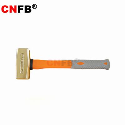 China Beryllium Bronze And Aluminum Bronze Alloys Non Sparking Good Quality TPR Fiberglass Handle Germany Club Hammer for sale