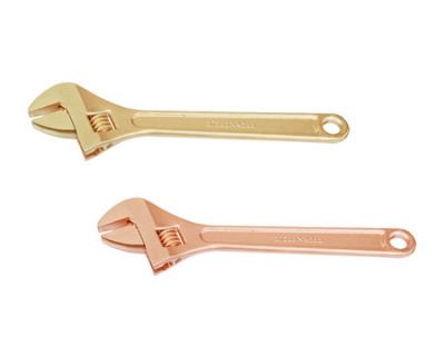 China Beryllium Bronze and Aluminum Bronze Alloys Non-sparking Hot Selling Hand Tool Professional, Adjustable Wrench for sale