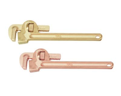 China Beryllium Bronze and Aluminum Bronze Alloys Non-sparking China Wholesale High Quality Hardware Hand Tool Wrench Pipe (American Type) for sale