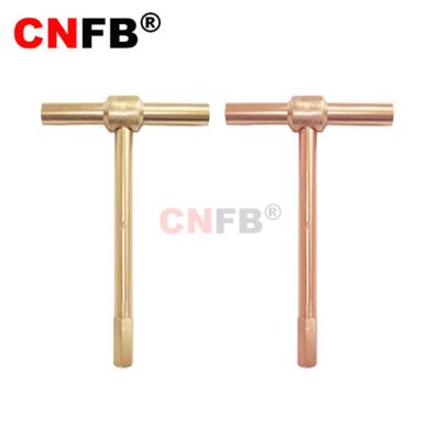 China Beryllium bronze and aluminum bronze alloys Non-sparking factory customization hardware tools hex key t-type key for sale