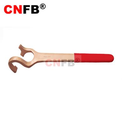 China Beryllium bronze and aluminum bronze alloys Non-sparking hardware tools beryllium bronze and aluminum bronze alloys valve wrench with claw for sale