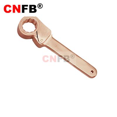 China Beryllium Bronze And Aluminum Bronze Alloys Non-sparking Explosion Proof Hardware Tools European Ratchet Wrench for sale