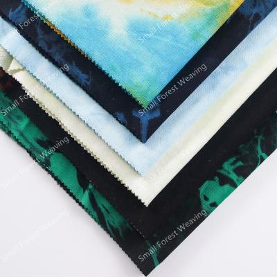 China Online Wicking Suppliers Knitted Canvas Like 100% Cotton Tie Dye Jersey Fabric for sale