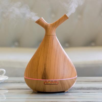 China Household Bestsellers 2020/2021 Wood Grain Oil Defuser Bodyhouses Mist Aroma Diffuser Ultrasonic Fogger Humidifier for sale