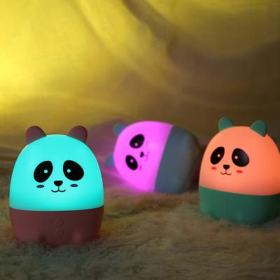 China YCTA New Arrival 7 Colors YCTA Kids Night Cat Baby Soft Flashing Lamp LED USB Light Animal Silicone Breathable LED Night Light for sale