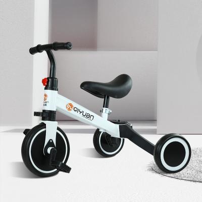 China 1-3 years old children's tricycle baby balance car baby transport 4 tricycle in 1 baby fold tricycle for sale