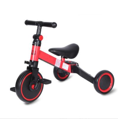 China Ride on Toy Toddler Tricycle 3 Wheel Baby Kids Balance Bike Ride on Toy Bike Folding Baby Tricycle 4 in 1 for sale