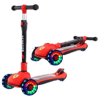 China 2021 Kid Manufacturer Foldable Design Three Wheels Push Scooter For Kids for sale