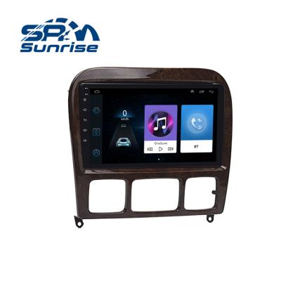 China Support Slot-screen display for Mercedes Benz S class W220 electronics 9inch auto electronics wholesale mahogany frame dvd car radio wholesale for sale