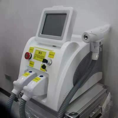 China Cool dye removal sapphire crystal for rosacea portable ND 2 in1 yag and tattoo hair removal ipl shr single e-light rf laser machine price for sale