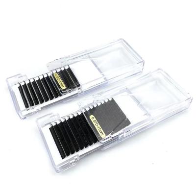 China YAWZIL OEM 0.03 Light 0.05 0.07 0.10 0.15 0.20 Russian J Lashes 0.25mm Strands Volume Since Fan Easy Lash C cc D Dual Density Curl Extensions for sale