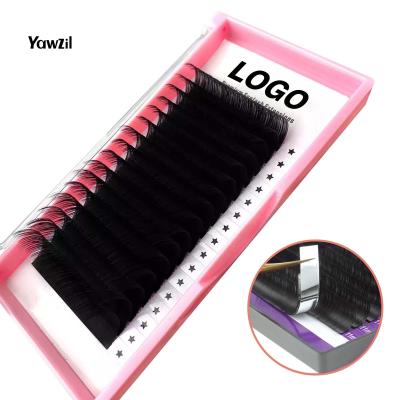 China YAWZIL OEM Wimperverlenging Lightweight 0.03 0.05 0.07 0.10 0.15 0.20 Easy False Fans Mink Volume Lash 0.25mm Loop Extension for sale