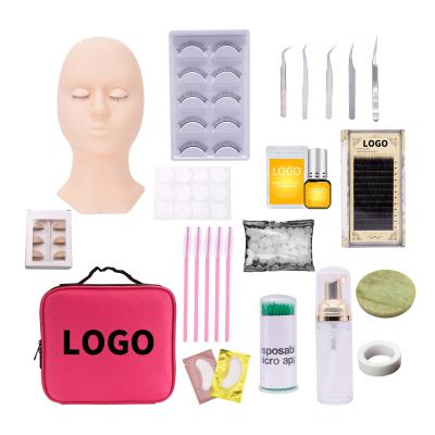 China Professional Permanent Eyelash Tool Care Eyelash Tool Care Macaque Silicone Mannequin Training Initiator Aftercare Kit Eyelash Extension Kits for sale