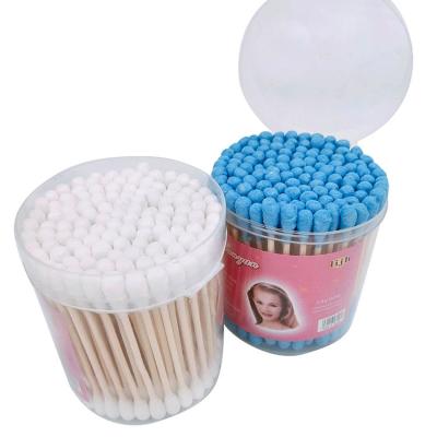 China Wholesale Soft Eco-friendly Daily Cleaning Colorful Bud Ear Cotton Swab And Soft Double Head for sale