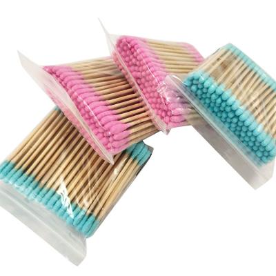 China Custom Color Cotton Stick Daily Cleaning Swab Make Up Containers Oil Bottle Packing Box Ear Cleaning Cotton Swab for sale