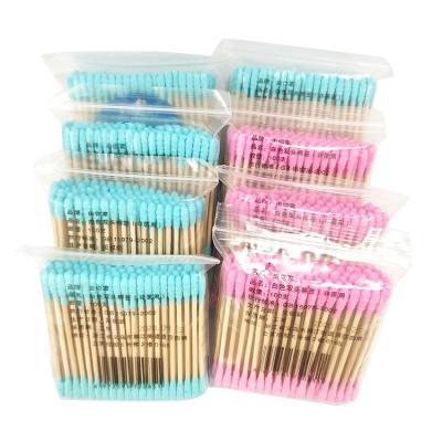 China Reusable Double Head Color Cotton Swab Daily Cleansing Reusable Ear For Daily Use for sale