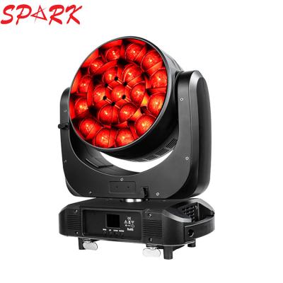 China Professional Stage Sparkle 19x40W RGBW Quad LED Moving Head With Zoom And Bee Eye Effect for sale