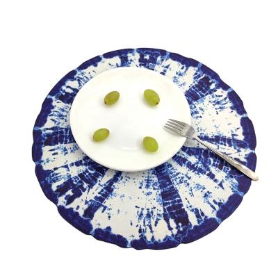 China Viable competitive price with high quality table place mats set blue for sale