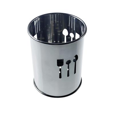 China Sustainable Durable Professional Manufacturer Produces High Quality Stainless Steel Cutlery Storage Bucket for sale