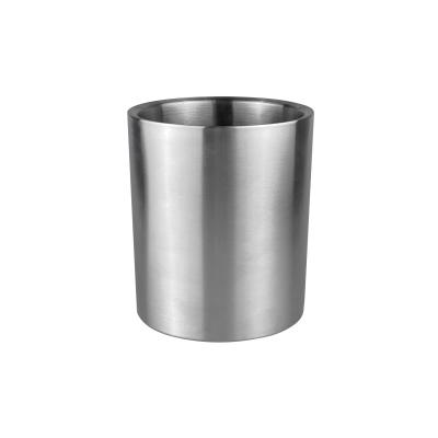 China Ice Bucket Shell + 201# Lid Party Ice Bucket + Champagne Party Metal Beer Stainless Steel High Quality Ice Bucket for sale